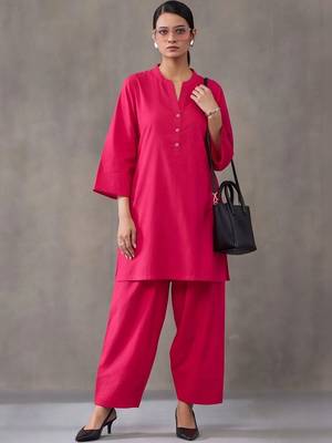 women regular cotton kurta with farshi salwar 1