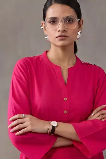 women regular cotton kurta with farshi salwar