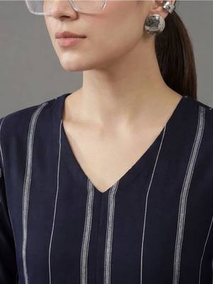 women striped regular kurta with palazzos 5