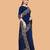 navy_blue floral embroidered net saree