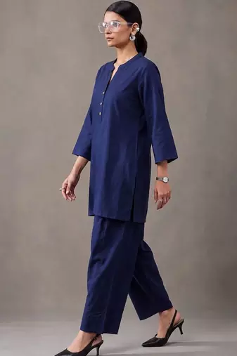 women regular cotton kurti with farshi salwar