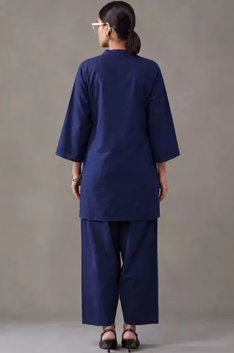 women regular cotton kurti with farshi salwar