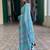 blue striped pure cotton leheriya saree