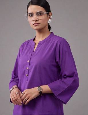 women regular cotton kurta with farshi salwar 5