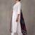 women embroidered thread work cotton kurta with trousers & with dupatta
