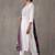 women embroidered thread work cotton kurta with trousers & with dupatta