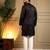 Cream royal silk embroidery sequence work premium designer kurta pajama