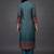 formal women printed kurta with trousers with dupatta