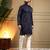 Off white royal silk embroidery sequence work premium designer only kurta