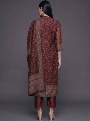 smart women printed kurta with trousers 2