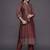 smart women printed kurta with trousers