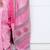 Pink striped leheriya saree
