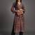 smart women printed kurta with trousers
