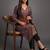 smart women printed kurta with trousers