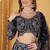 Navy Blue Double Net Hand Embroidered Lehenga Set