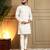 Beige star silk embroidery sequence work premium designer only kurta