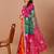 green gotta patti bandhani saree