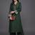 structured women embroidered kurta with palazzos