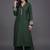 structured women embroidered kurta with palazzos