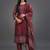 formal women printed kurta with trousers with dupatta