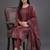 formal women printed kurta with trousers with dupatta