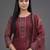 formal women printed kurta with trousers with dupatta