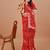 red bandhani embroidered bandhani saree
