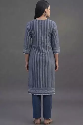 everyday workwear women printed kurta with trousers with dupatta