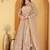 Light Beige Double Net Hand Embroidered Lehenga Set