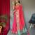 pink ethnic motif printed zari patola saree
