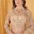 Light Beige Double Net Hand Embroidered Lehenga Set