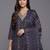 smart women printed kurta with trousers with dupatta