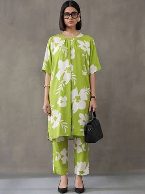 workwear printed a-line kurta sets 1
