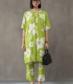 workwear printed a-line kurta sets