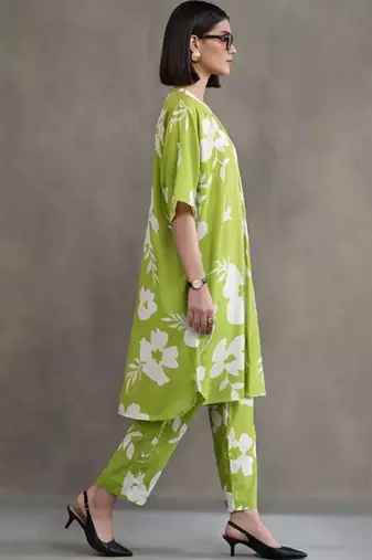 workwear printed a-line kurta sets
