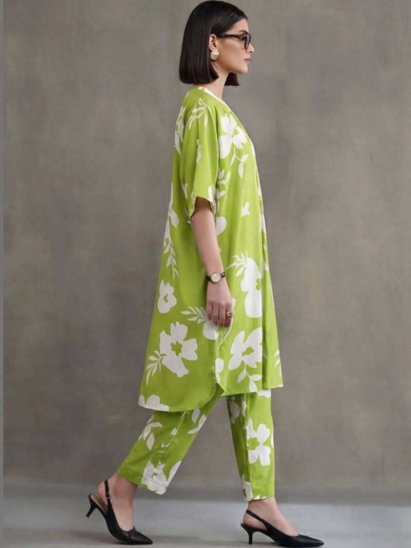 workwear printed a-line kurta sets