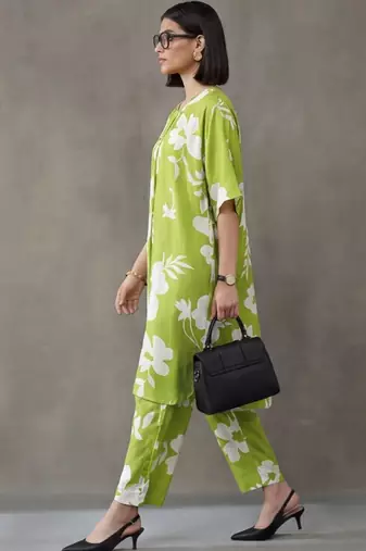 workwear printed a-line kurta sets