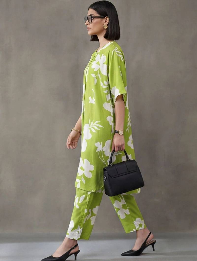 workwear printed a-line kurta sets