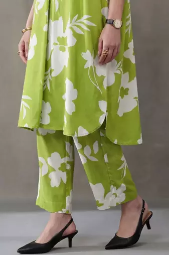 workwear printed a-line kurta sets