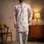 Multi star silk embroidery sequence & printed work premium designer kurta pajama