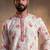 Multi star silk embroidery sequence & printed work premium designer kurta pajama