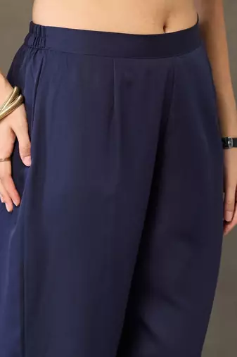 tailored women embroidered kurta with trousers