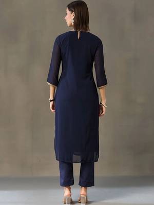 tailored women embroidered kurta with trousers 7