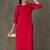 structured women embroidered kurta with trousers