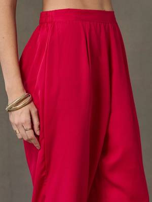 structured women embroidered kurta with trousers 4