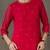 structured women embroidered kurta with trousers