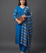 tailored women kurta with trousers with dupatta