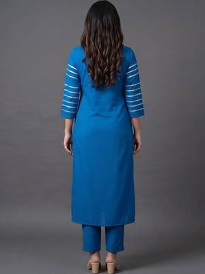 tailored women kurta with trousers with dupatta 3