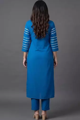 tailored women kurta with trousers with dupatta