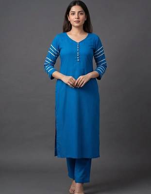 tailored women kurta with trousers with dupatta 6